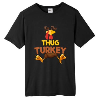 Thug Turkey Matching Family Group Thanksgiving Gifts  Tall Fusion ChromaSoft Performance T-Shirt