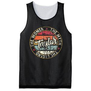 T.aylor The Myth The Legend First Name Taylor Mesh Reversible Basketball Jersey Tank