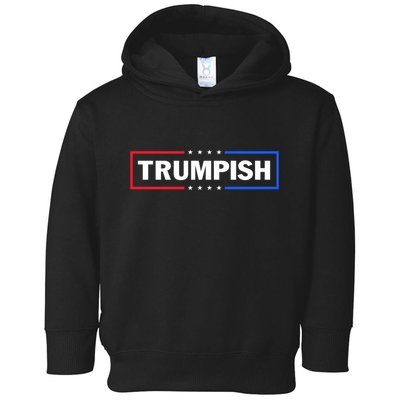 TRUMPISH Trump Mug Shot Hope Never Surrender Flag American Toddler Hoodie