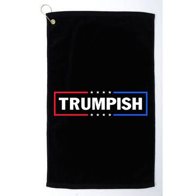 TRUMPISH Trump Mug Shot Hope Never Surrender Flag American Golf Towel