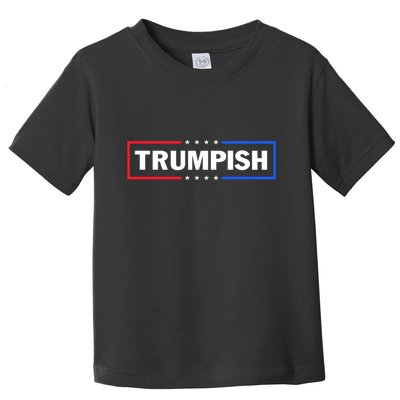 TRUMPISH Trump Mug Shot Hope Never Surrender Flag American Toddler T-Shirt