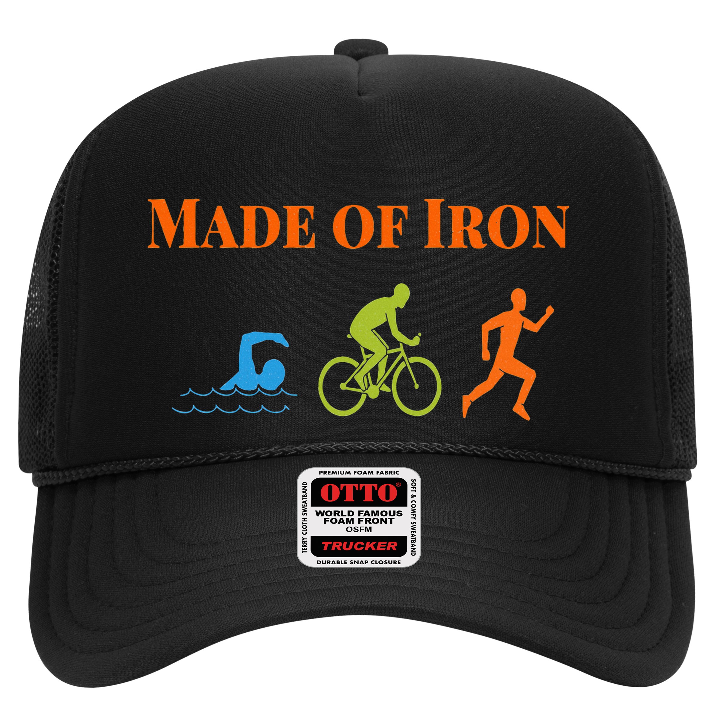Triathalon Triathlete Made Of Iron Hat
