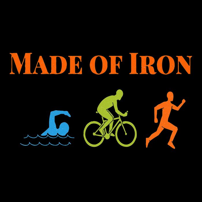 Triathalon Triathlete Made Of Iron Zip Tote Bag