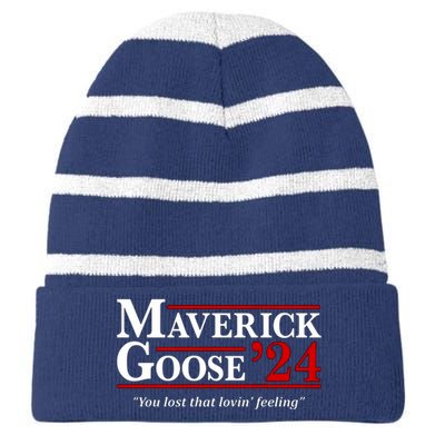 Talk To Me Goose Marverick Goose 2022 Striped Beanie with Solid Band