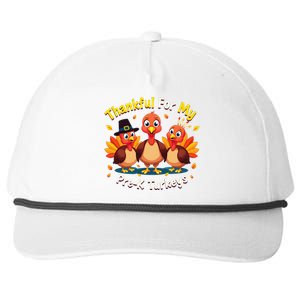 Thanksgiving Thankful My Prek Turkeys Teacher Student Snapback Five-Panel Rope Hat