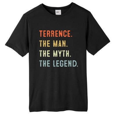 Terrence The Myth Legend Father’s Day Gift Papa Grandpa Funny Gift Tall Fusion ChromaSoft Performance T-Shirt