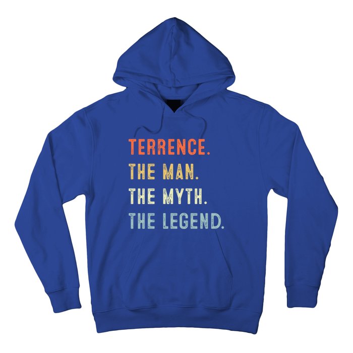 Terrence The Myth Legend Father’s Day Gift Papa Grandpa Funny Gift Hoodie