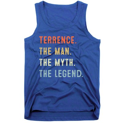 Terrence The Myth Legend Father’s Day Gift Papa Grandpa Funny Gift Tank Top