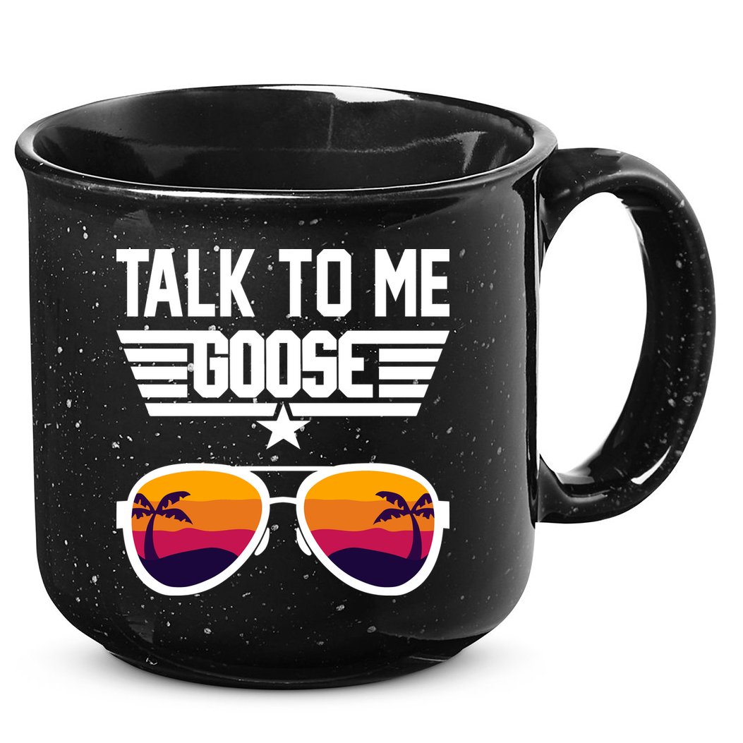 TALK TO ME GOOSE Sunglasses Hawaiian Trees Print Women T Shirt Summer Harajuku 15oz Campfire Ceramic Mug