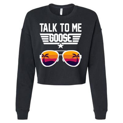 TALK TO ME GOOSE Sunglasses Hawaiian Trees Print Women T Shirt Summer Harajuku Cropped Pullover Crew