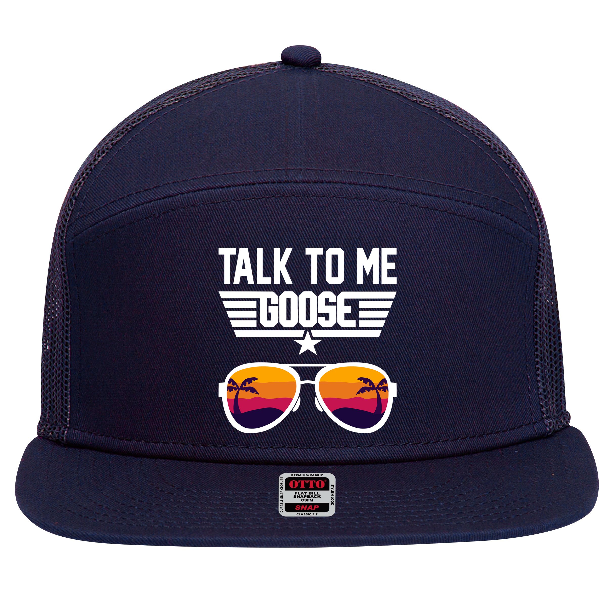 TALK TO ME GOOSE Sunglasses Hawaiian Trees Print Women T Shirt Summer Harajuku 7 Panel Mesh Trucker Snapback Hat