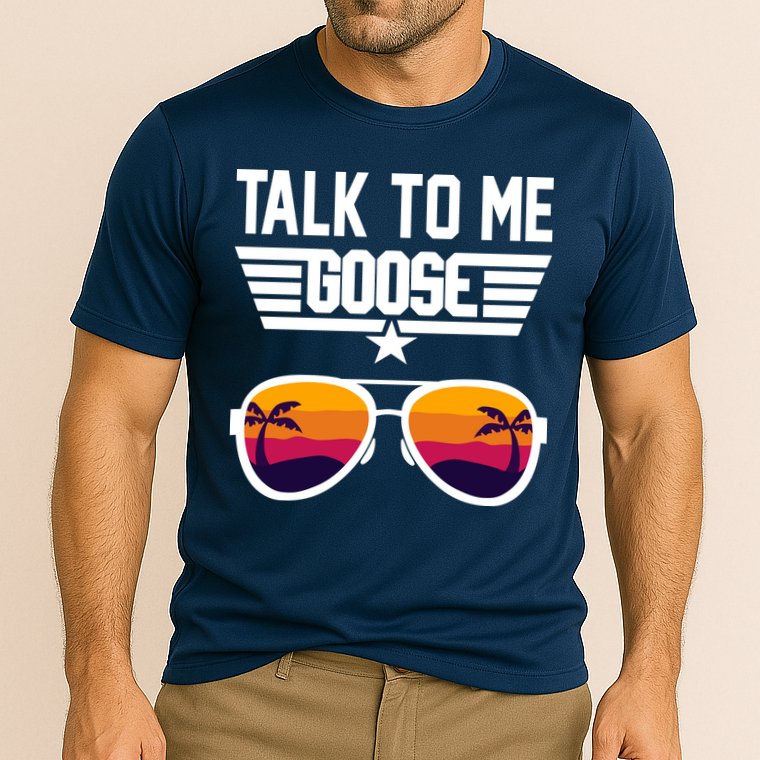 TALK TO ME GOOSE Sunglasses Hawaiian Trees Print Women T Shirt Summer Harajuku Cooling Performance Crew T-Shirt