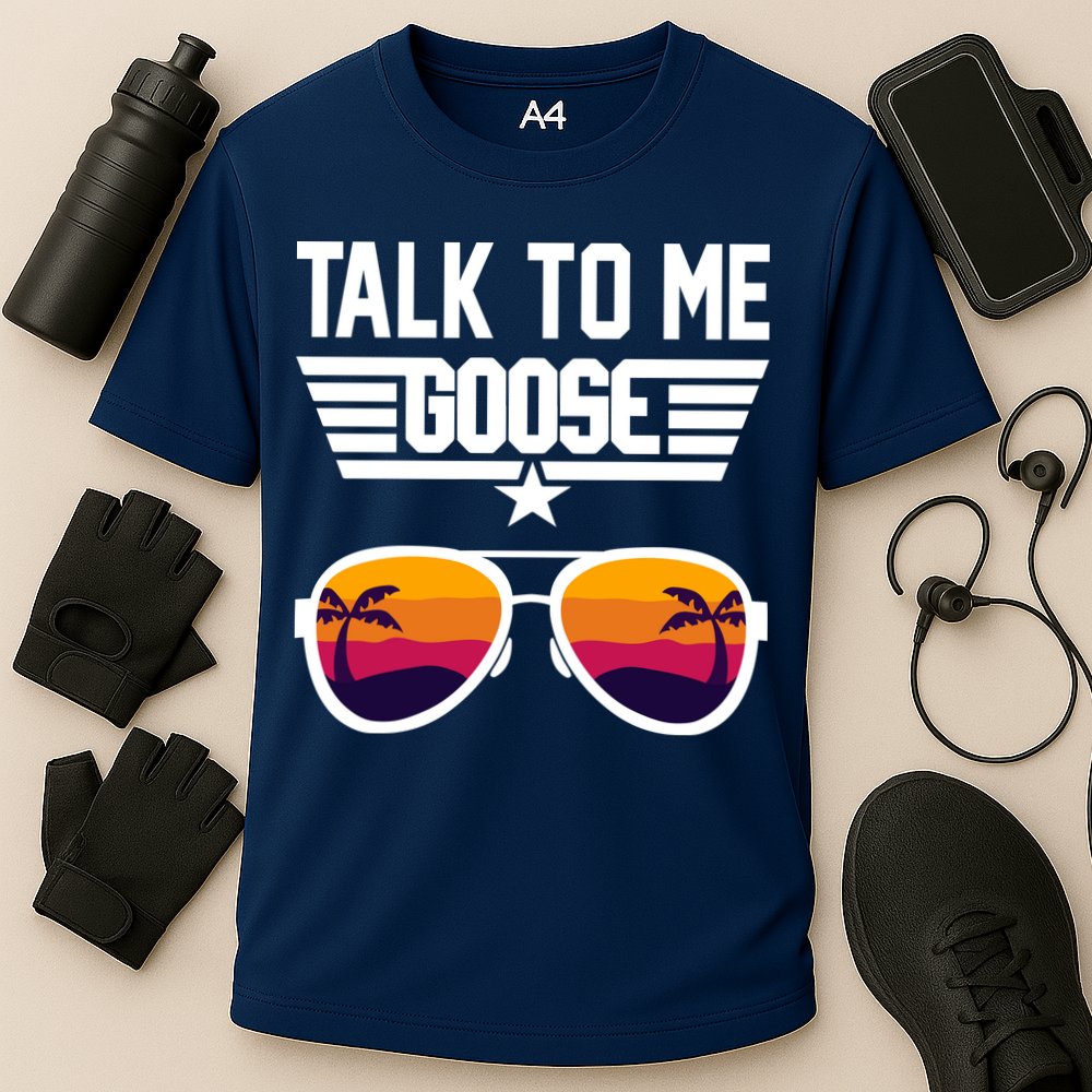 TALK TO ME GOOSE Sunglasses Hawaiian Trees Print Women T Shirt Summer Harajuku Cooling Performance Crew T-Shirt