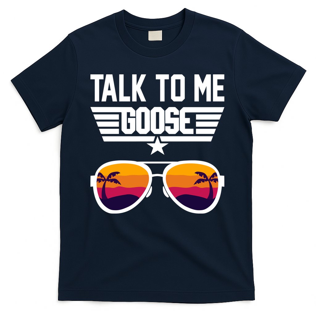 TALK TO ME GOOSE Sunglasses Hawaiian Trees Print Women T Shirt Summer Harajuku T-Shirt