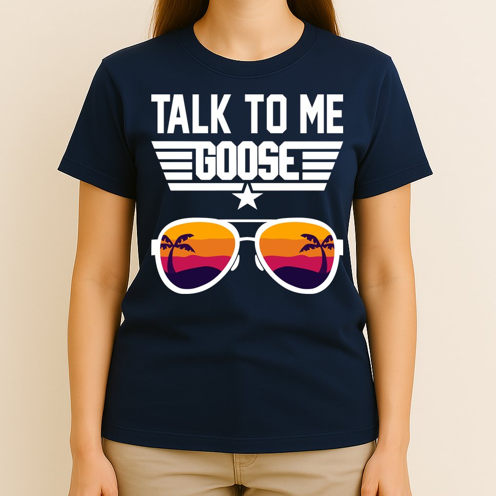 TALK TO ME GOOSE Sunglasses Hawaiian Trees Print Women T Shirt Summer Harajuku T-Shirt