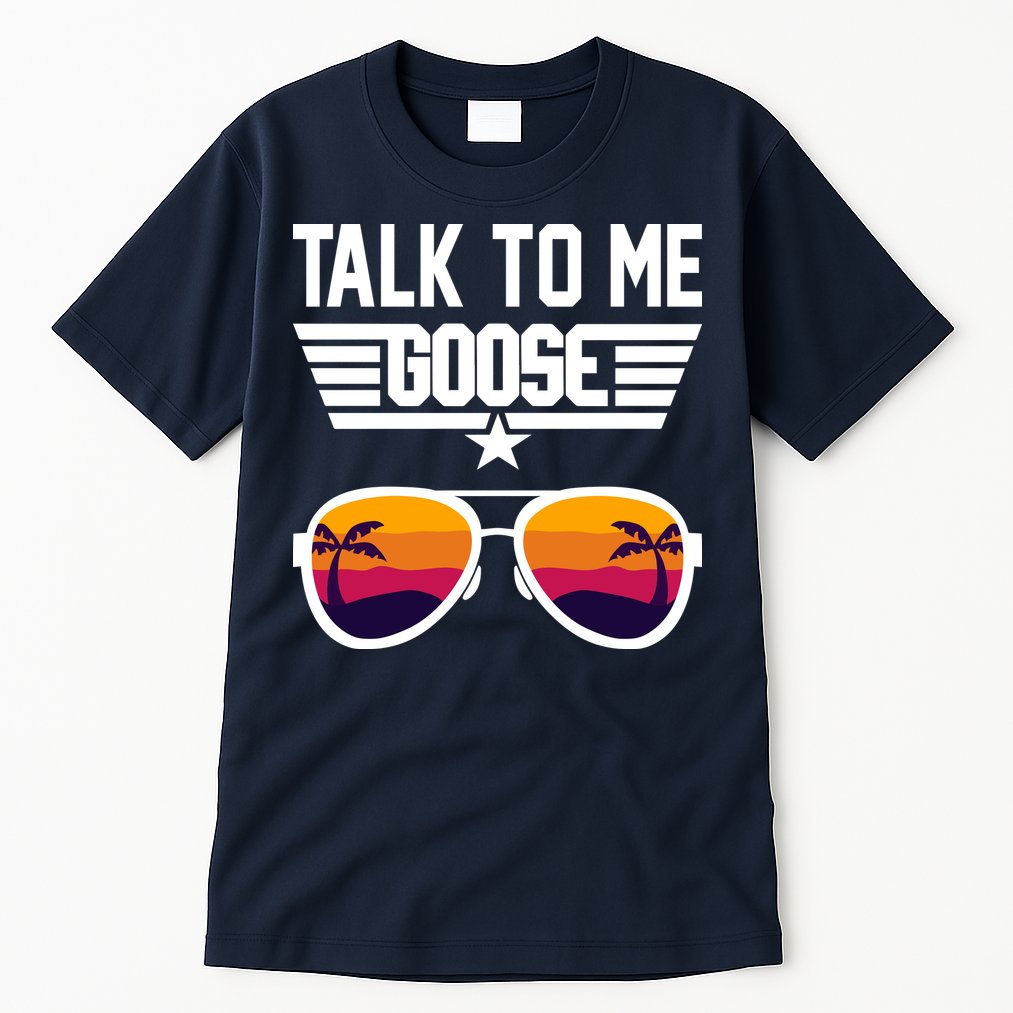 TALK TO ME GOOSE Sunglasses Hawaiian Trees Print Women T Shirt Summer Harajuku Tall T-Shirt
