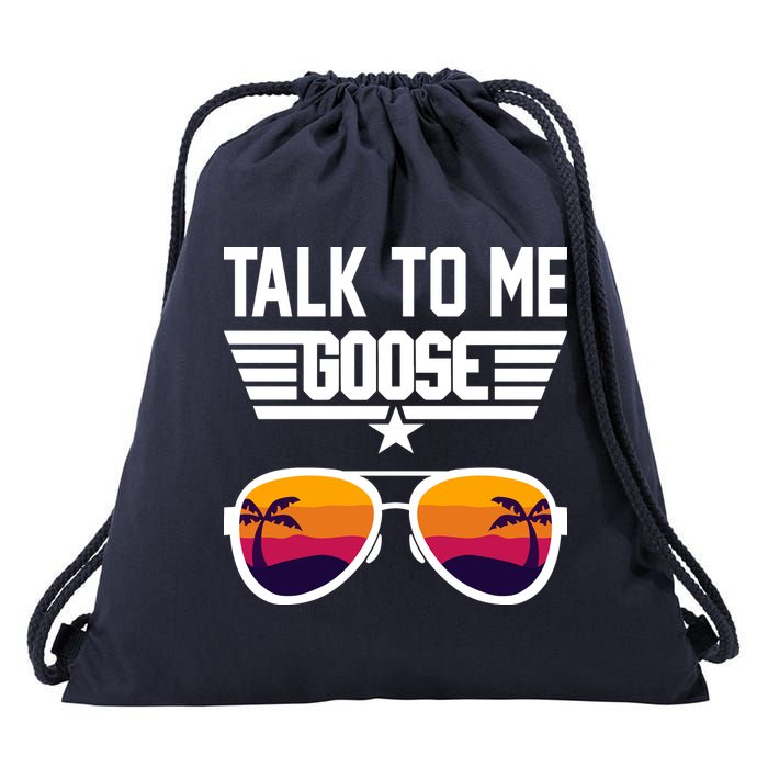 TALK TO ME GOOSE Sunglasses Hawaiian Trees Print Women T Shirt Summer Harajuku Drawstring Bag