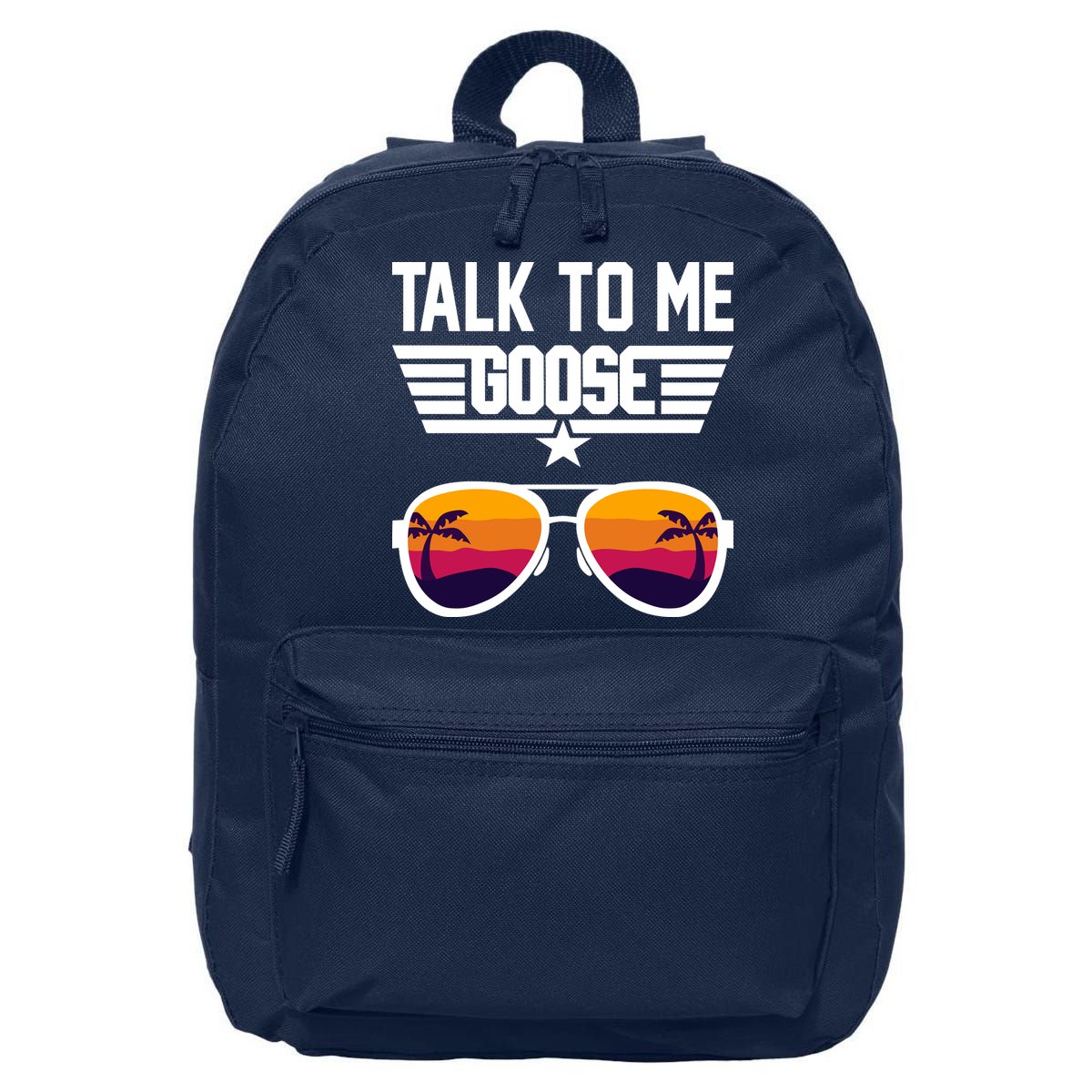 TALK TO ME GOOSE Sunglasses Hawaiian Trees Print Women T Shirt Summer Harajuku 16 in Basic Backpack
