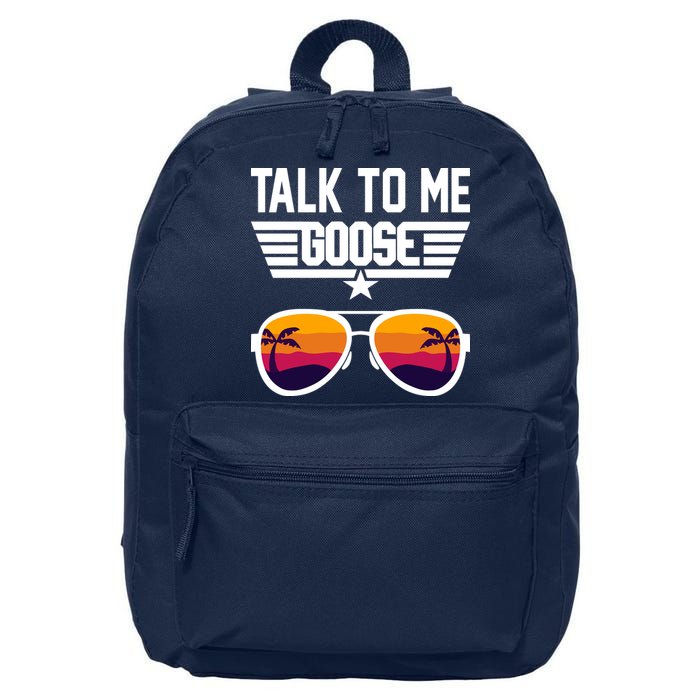 TALK TO ME GOOSE Sunglasses Hawaiian Trees Print Women T Shirt Summer Harajuku 16 in Basic Backpack