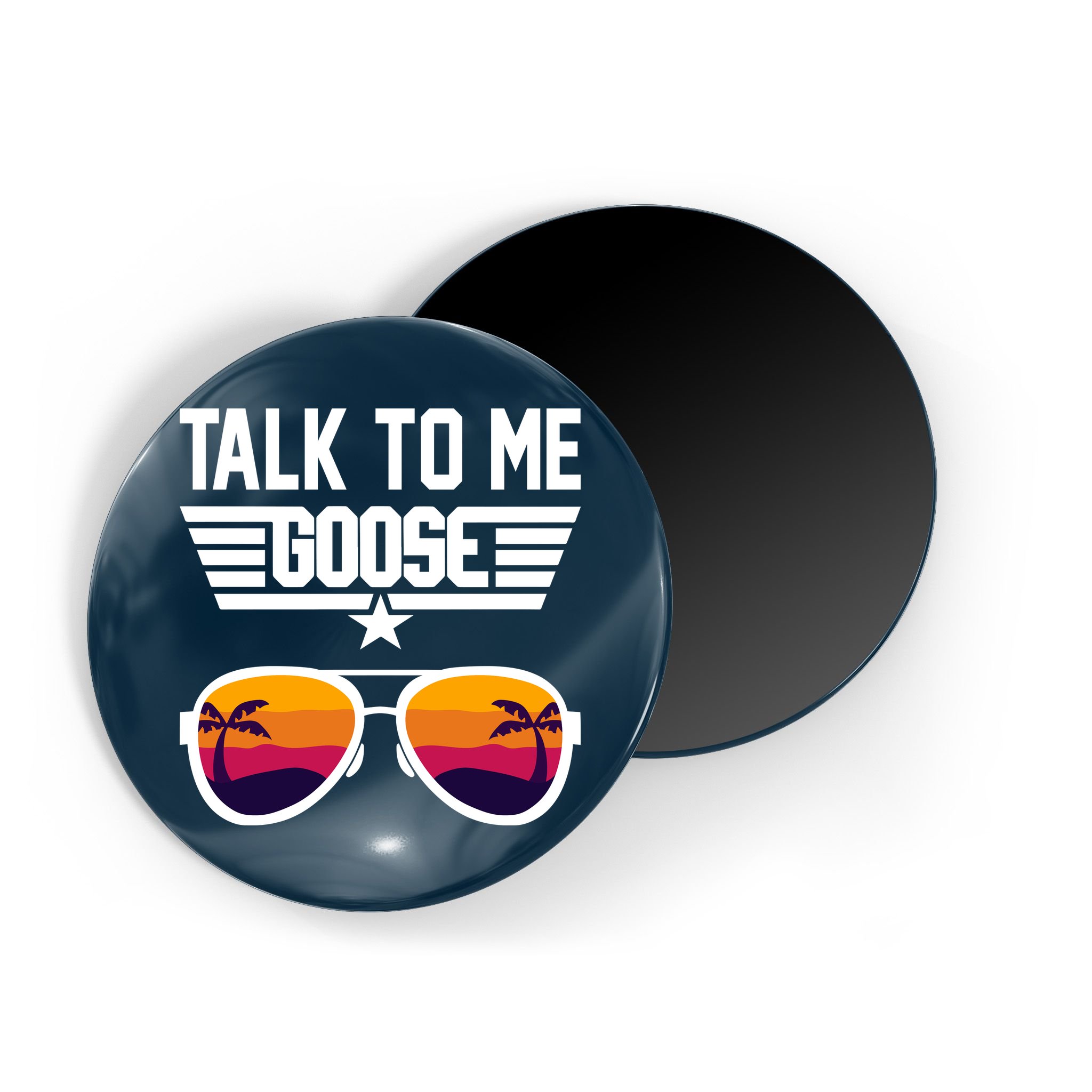 TALK TO ME GOOSE Sunglasses Hawaiian Trees Print Women T Shirt Summer Harajuku Magnet