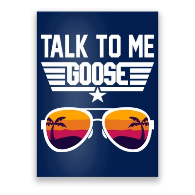 TALK TO ME GOOSE Sunglasses Hawaiian Trees Print Women T Shirt Summer Harajuku Poster