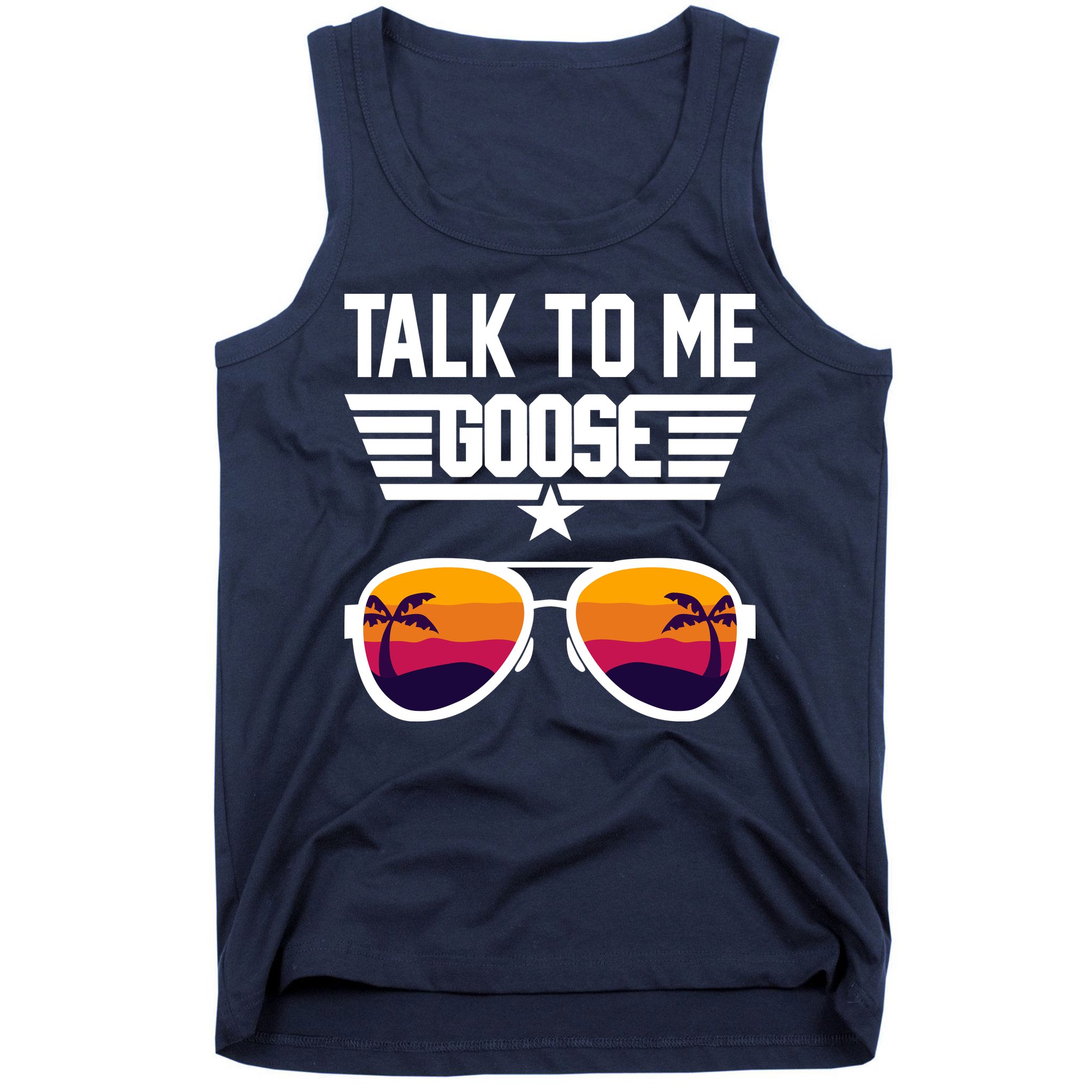 TALK TO ME GOOSE Sunglasses Hawaiian Trees Print Women T Shirt Summer Harajuku Tank Top