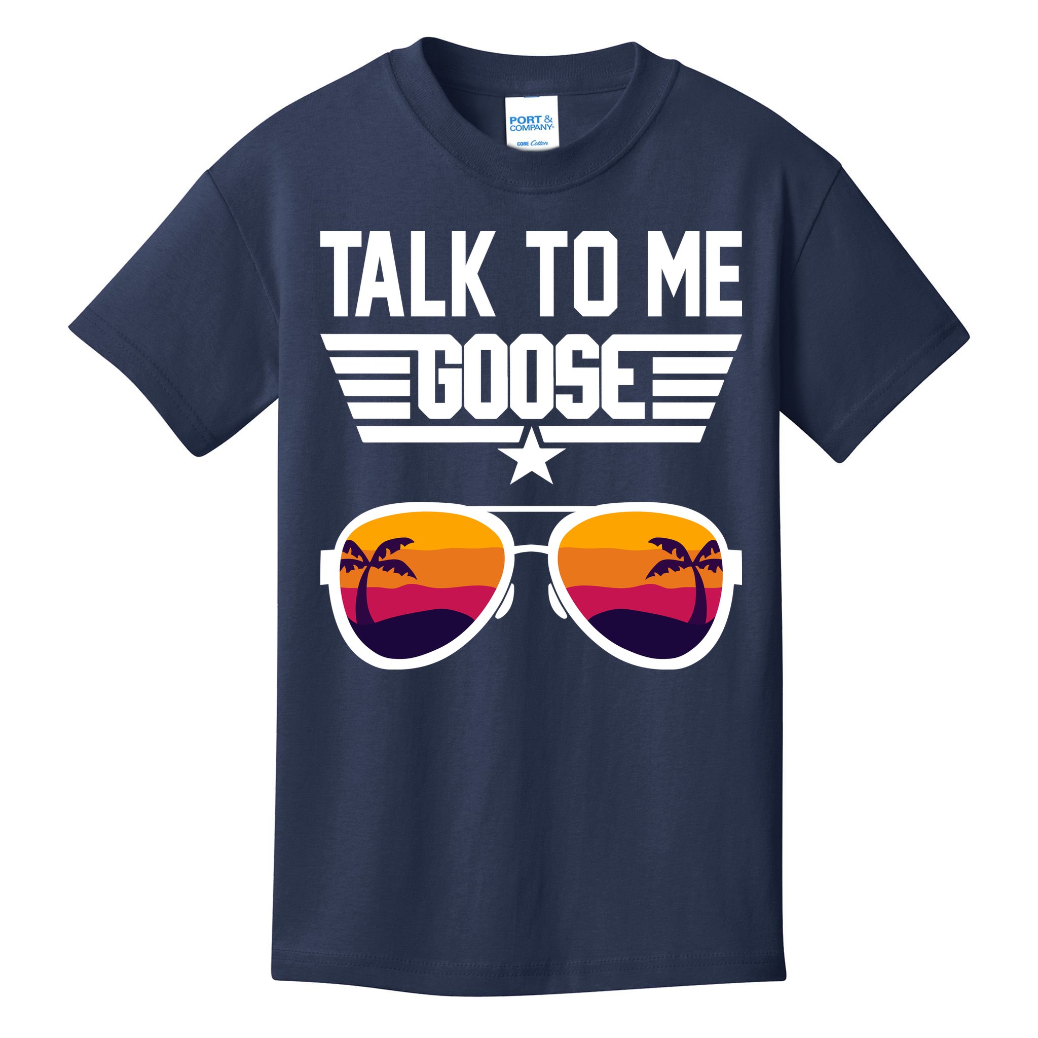 TALK TO ME GOOSE Sunglasses Hawaiian Trees Print Women T Shirt Summer Harajuku Kids T-Shirt