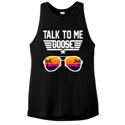 TALK TO ME GOOSE Sunglasses Hawaiian Trees Women T Summer Harajuku Ladies PosiCharge Tri-Blend Wicking Tank