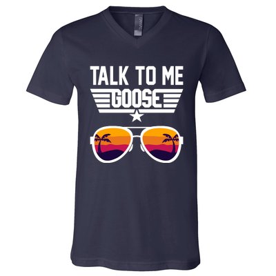 TALK TO ME GOOSE Sunglasses Hawaiian Trees Women T Summer Harajuku V-Neck T-Shirt