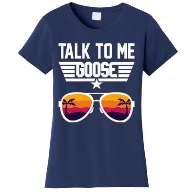 TALK TO ME GOOSE Sunglasses Hawaiian Trees Women T Summer Harajuku Women's T-Shirt