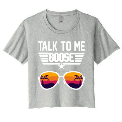 TALK TO ME GOOSE Sunglasses Hawaiian Trees Women T Summer Harajuku Women's Crop Top Tee