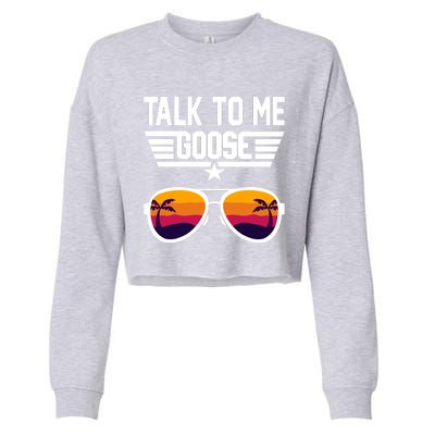 TALK TO ME GOOSE Sunglasses Hawaiian Trees Women T Summer Harajuku Cropped Pullover Crew