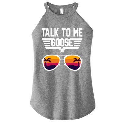 TALK TO ME GOOSE Sunglasses Hawaiian Trees Women T Summer Harajuku Women's Perfect Tri Rocker Tank