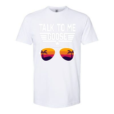 TALK TO ME GOOSE Sunglasses Hawaiian Trees Women T Summer Harajuku Softstyle CVC T-Shirt