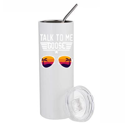 TALK TO ME GOOSE Sunglasses Hawaiian Trees Women T Summer Harajuku Stainless Steel Tumbler