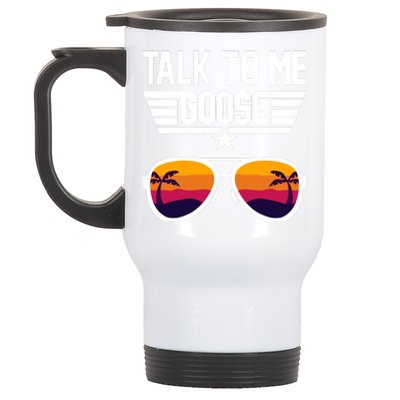 TALK TO ME GOOSE Sunglasses Hawaiian Trees Women T Summer Harajuku Stainless Steel Travel Mug