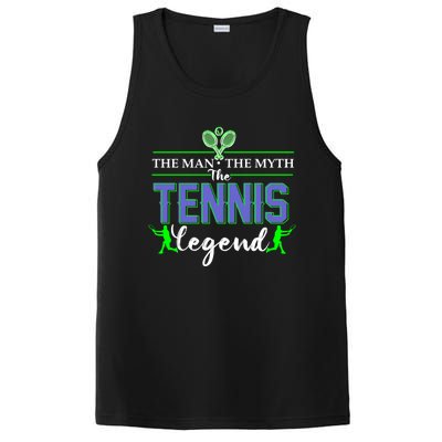 The The Myth The Tennis Legend Funny Gift Dads Gift PosiCharge Competitor Tank