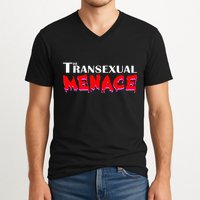 The Transexual Menace Funny Lgbt Pride V-Neck T-Shirt