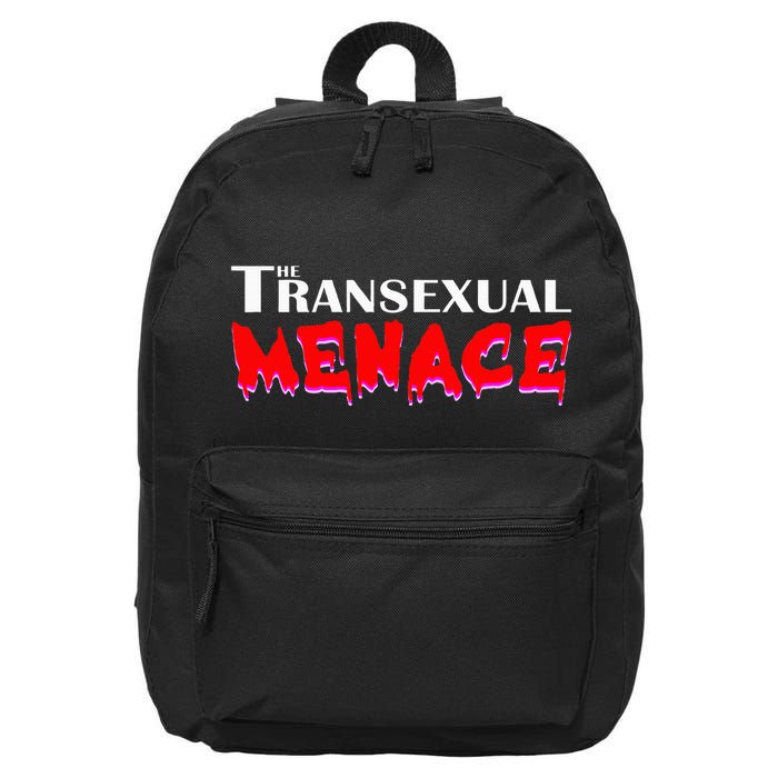 The Transexual Menace Funny Lgbt Pride 16 in Basic Backpack