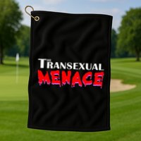 The Transexual Menace Funny Lgbt Pride Golf Towel