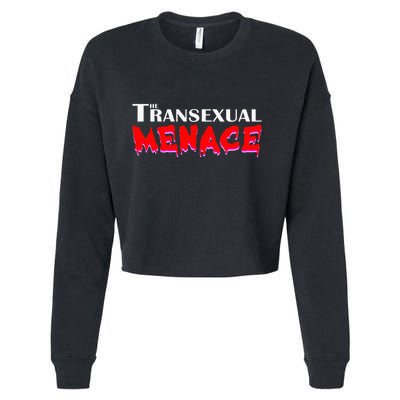The Transexual Menace Funny Lgbt Pride Cropped Pullover Crew
