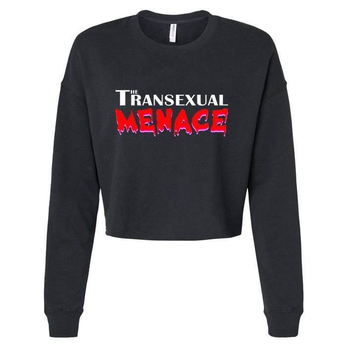 The Transexual Menace Funny Lgbt Pride Cropped Pullover Crew