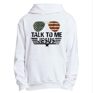 Talk To Me Jesus Glasses Usa Flag Urban Pullover Hoodie