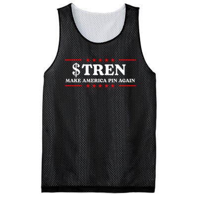 Trencoinsol $Tren Make America Pin Again Mesh Reversible Basketball Jersey Tank