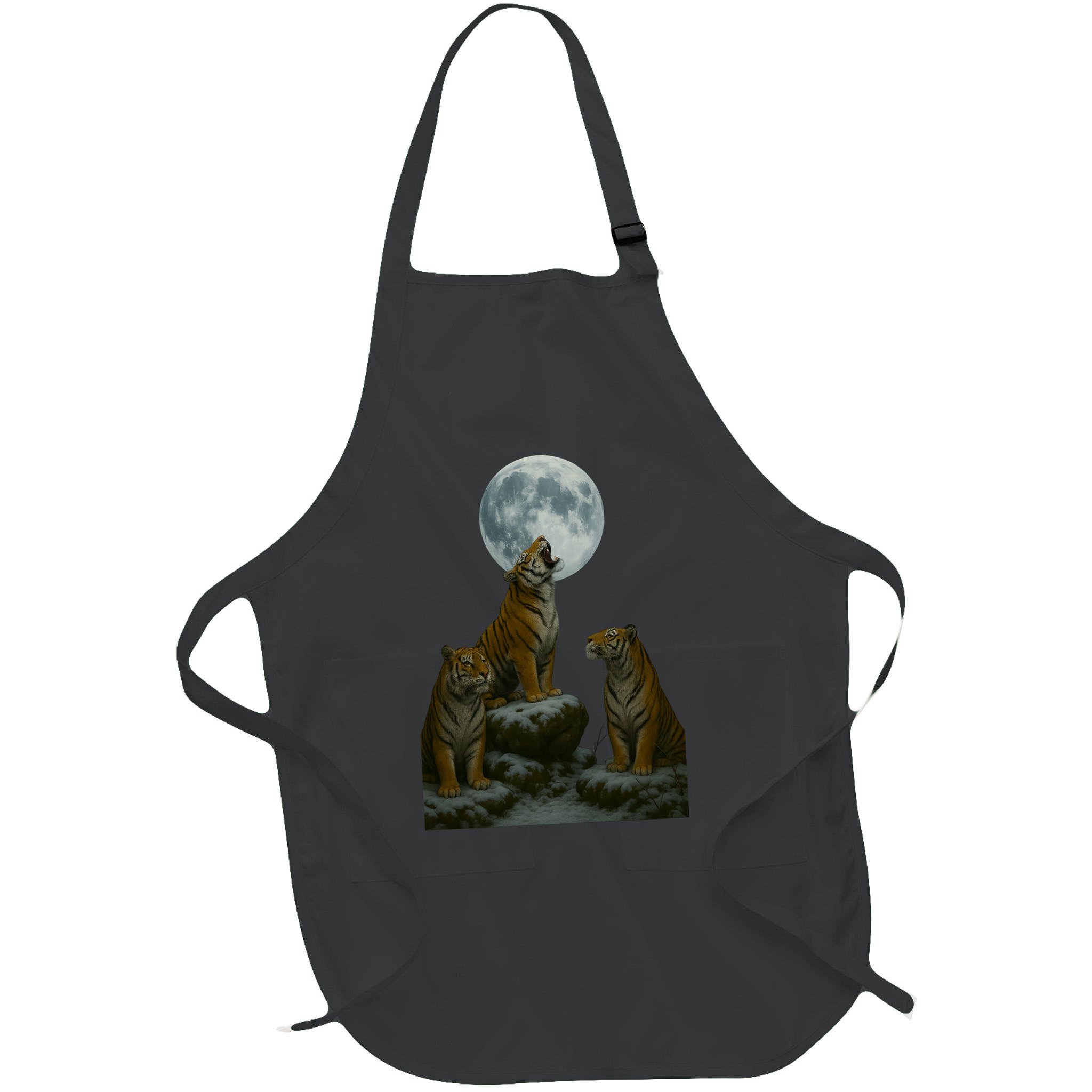 Three Tigers Moon Apron