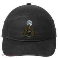 Three Tigers Moon 7-Panel Snapback Hat