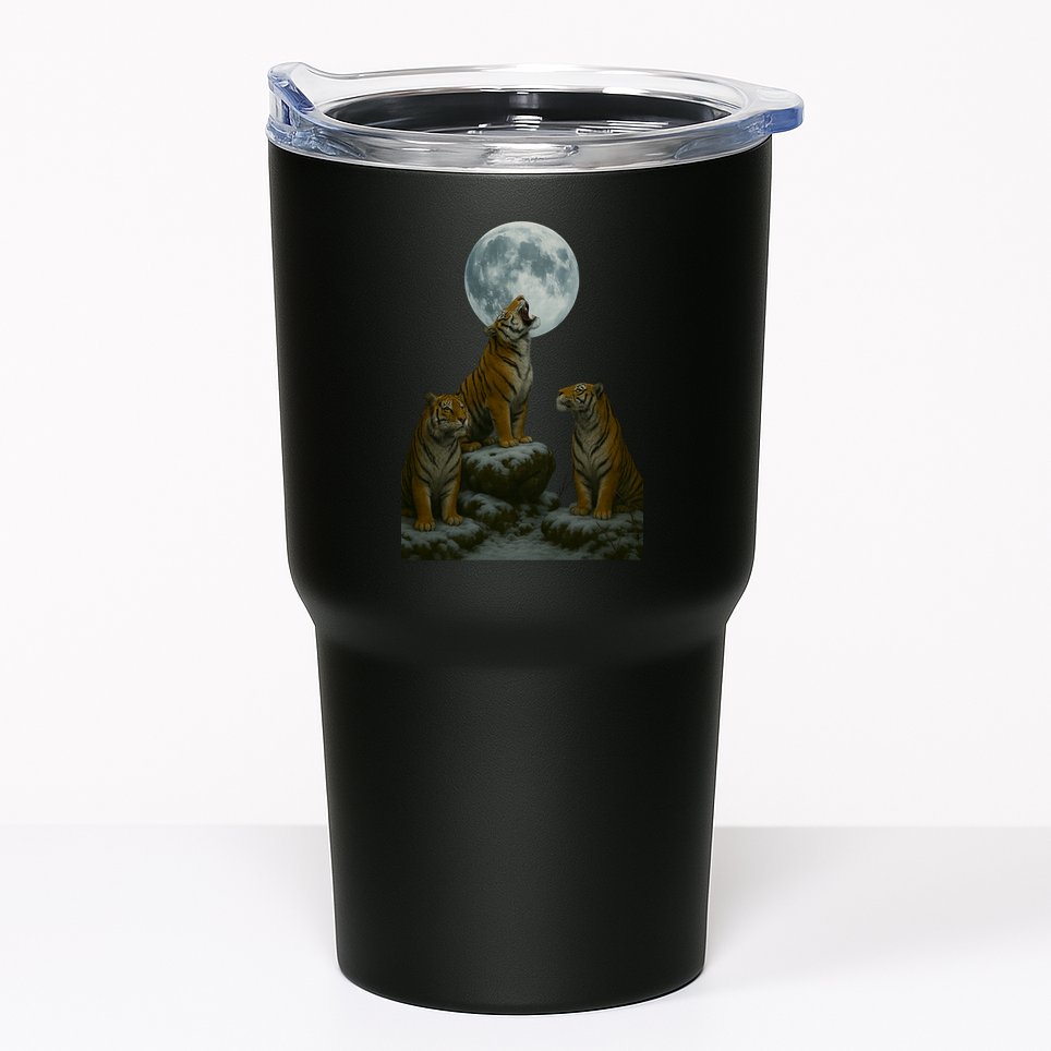 Three Tigers Moon Tumbler
