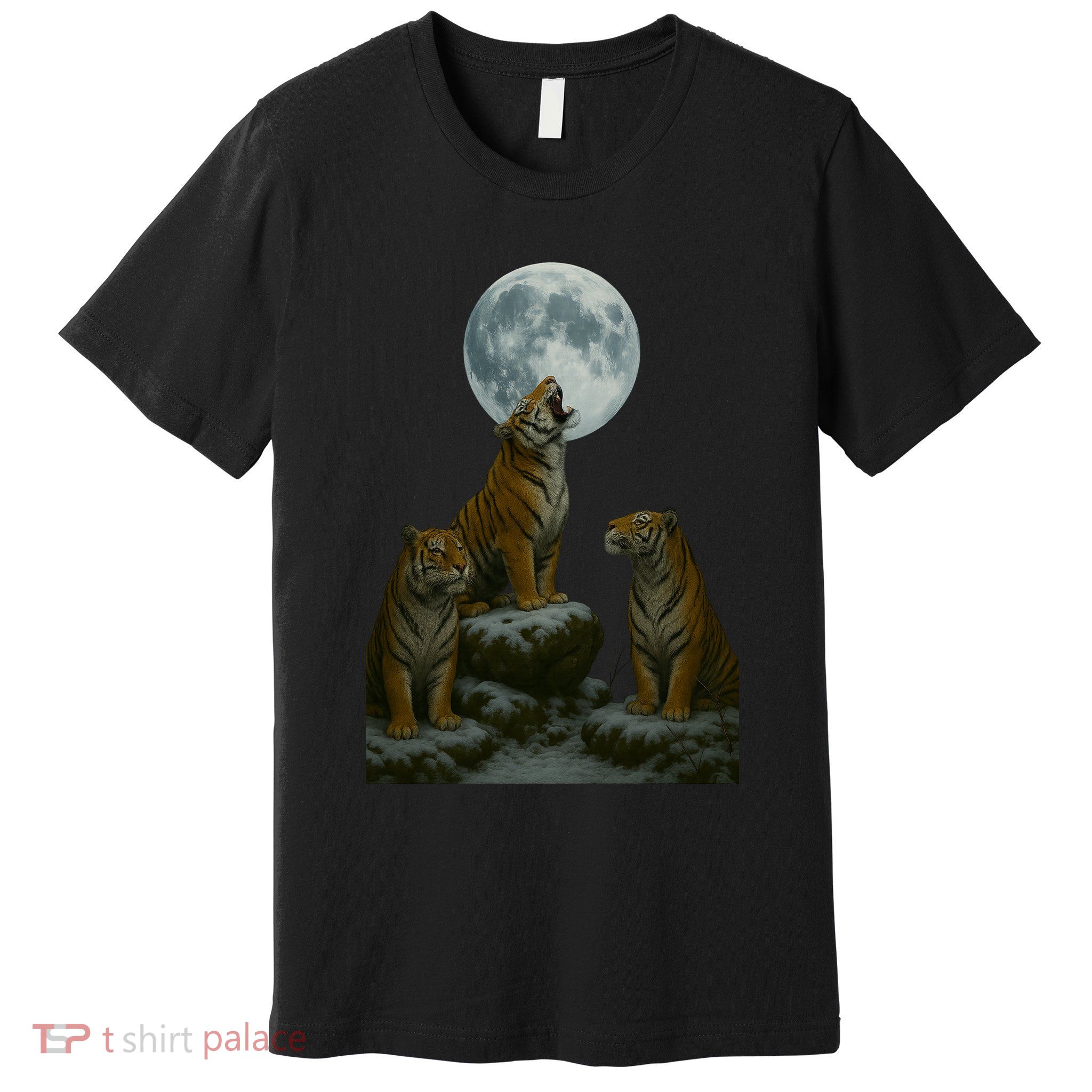 Three Tigers Moon Premium T-Shirt