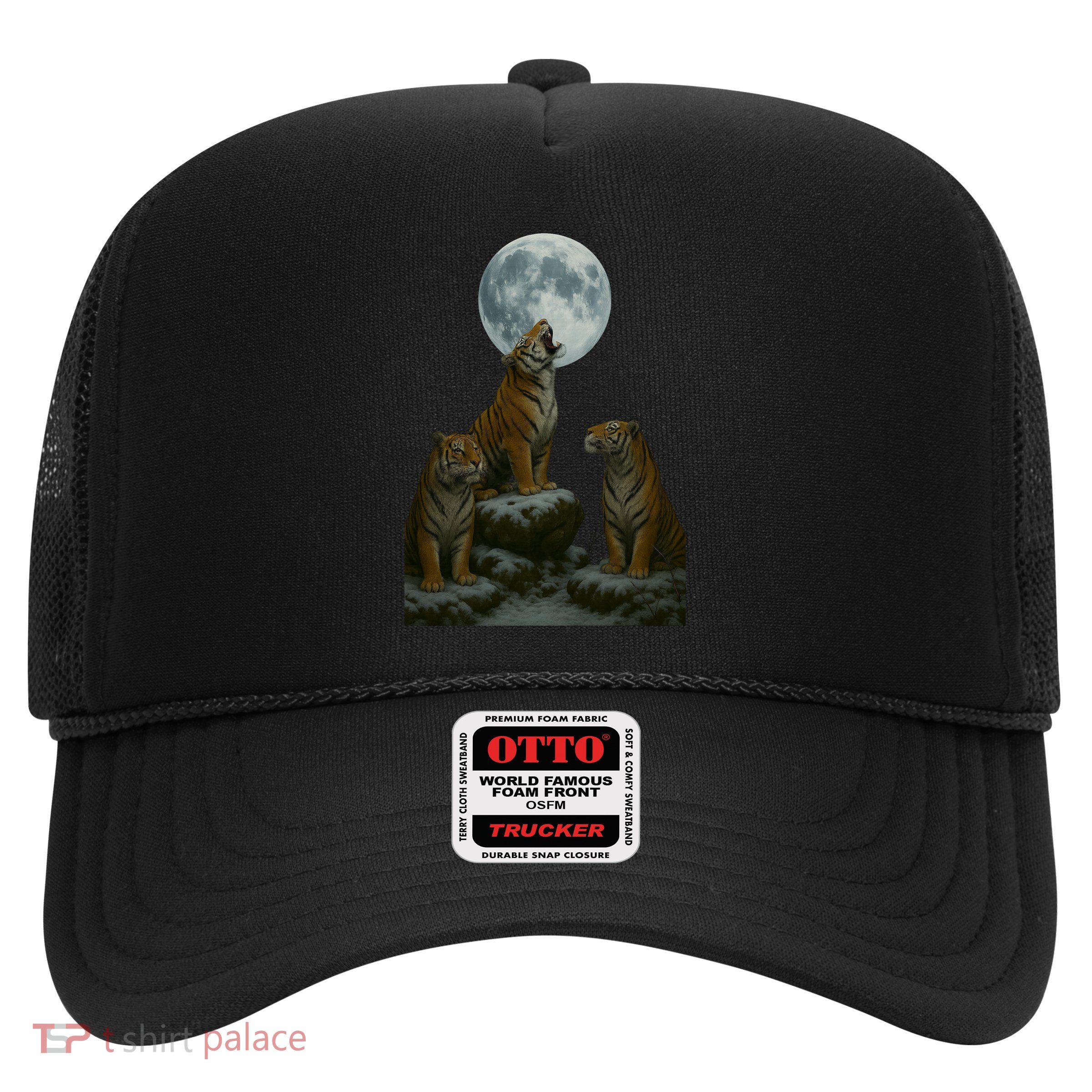 Three Tigers Moon Trucker Hat
