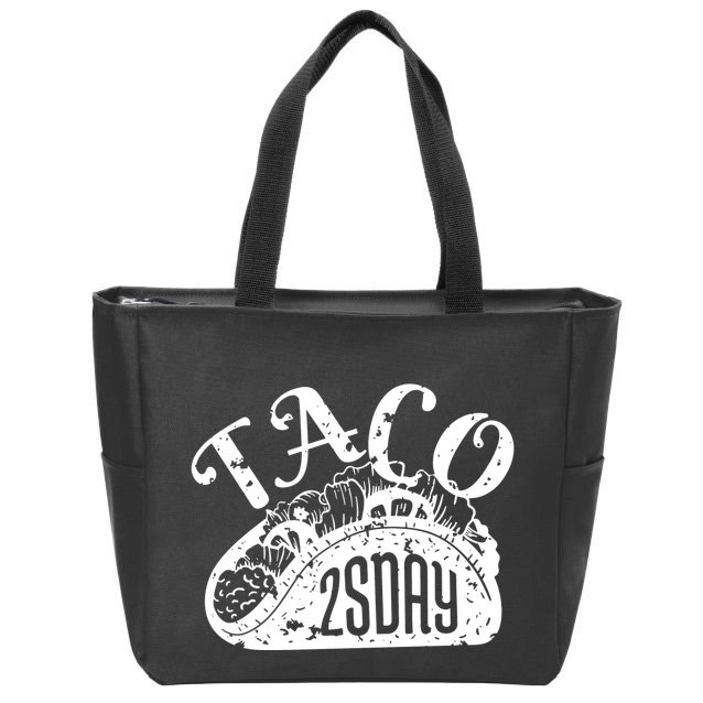 Taco Tuesday Mexican Zip Tote Bag